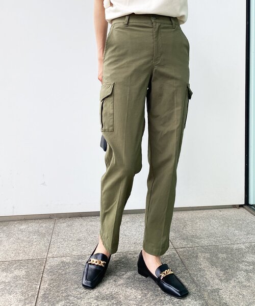 OPAQUE.CLIP(オペークドットクリップ)の「◆オーガニックコットン302 カーゴパンツ【WEB限定サイズ】(その他パンツ・レディース・カーキ/サンドベージュ/ブラック・40/36/42/38)」の10枚目の写真