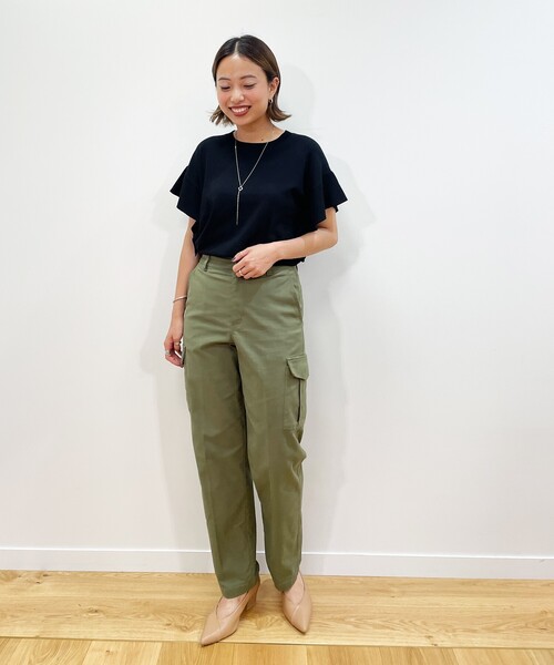 OPAQUE.CLIP(オペークドットクリップ)の「◆オーガニックコットン302 カーゴパンツ【WEB限定サイズ】(その他パンツ・レディース・カーキ/サンドベージュ/ブラック・40/36/42/38)」の11枚目の写真