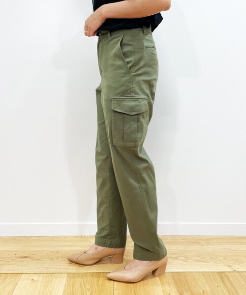 OPAQUE.CLIP(オペークドットクリップ)の「◆オーガニックコットン302 カーゴパンツ【WEB限定サイズ】(その他パンツ・レディース・カーキ/サンドベージュ/ブラック・40/36/42/38)」の12枚目の写真