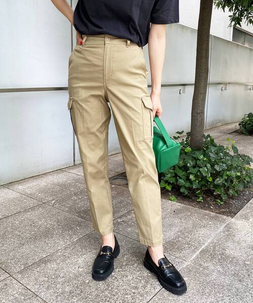 OPAQUE.CLIP(オペークドットクリップ)の「◆オーガニックコットン302 カーゴパンツ【WEB限定サイズ】(その他パンツ・レディース・カーキ/サンドベージュ/ブラック・40/36/42/38)」の20枚目の写真