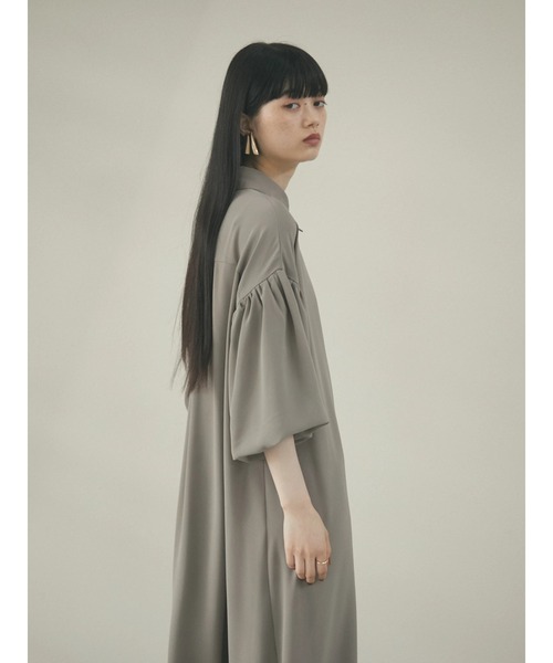 armonia（アルモニーア）の「armonia.前ボタン衿付きワンピース（ワンピース・レディース・ブラック/ベージュ/ピンク・FREE）」の8枚目の写真