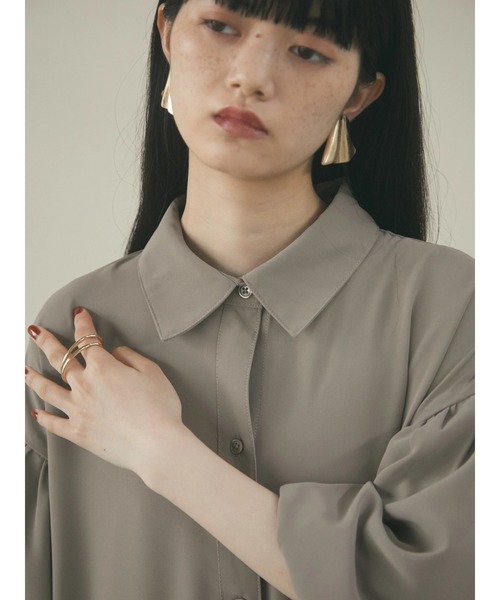 armonia（アルモニーア）の「armonia.前ボタン衿付きワンピース（ワンピース・レディース・ブラック/ベージュ/ピンク・FREE）」の10枚目の写真