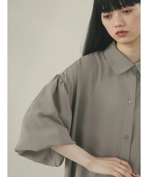 armonia（アルモニーア）の「armonia.前ボタン衿付きワンピース（ワンピース・レディース・ブラック/ベージュ/ピンク・FREE）」の11枚目の写真