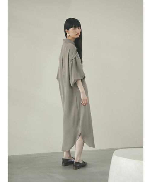 armonia（アルモニーア）の「armonia.前ボタン衿付きワンピース（ワンピース・レディース・ブラック/ベージュ/ピンク・FREE）」の5枚目の写真