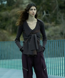 iRENE（アイレネ）の「Asymmetry Collar Rib Knit（ニット/セーター