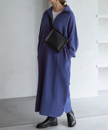 SLOBE IENA | 裏毛ハーフジップワンピース(ワンピース)