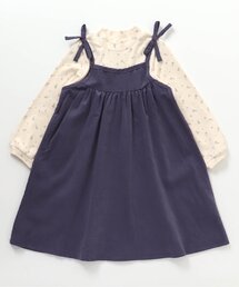 apres les cours | 3柄肩リボンドッキングワンピース(ワンピース)