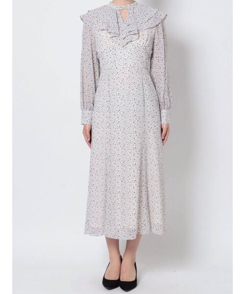 MERCURYDUO(マーキュリーデュオ)の「2WAYオープンショルダープリントワンピース(ワンピース・レディース・ブラック/アイボリー・SMALL/MEDIUM)」の16枚目の写真