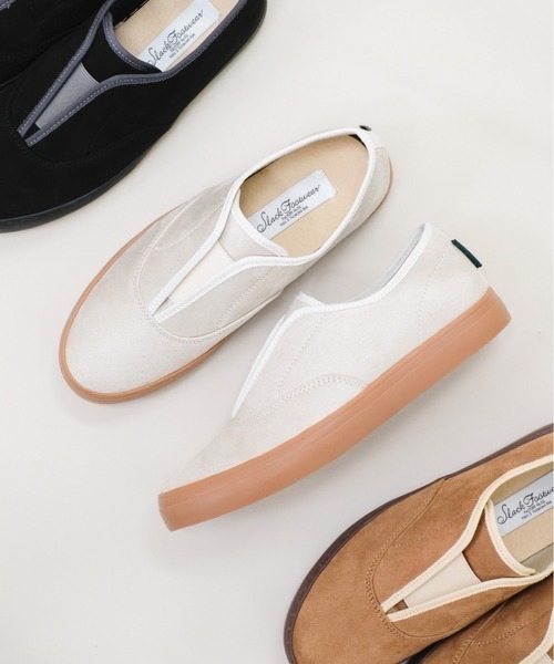 And A（アンドエー）の「SLACK スラック / AMALE アマレ 2WAYエラスティックスニーカー バブーシュ / SL2255（スリッポン・レディース・ブラック×ブラック/ベージュ/ホワイト系その他・24cm/23cm/25cm/23.5cm/24.5cm）」の4枚目の写真