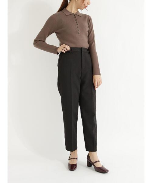 Te chichi(テチチ)の「ジャカードペンシルパンツ(その他パンツ・レディース・ブラック/マスタード・MEDIUM/SMALL)」の16枚目の写真