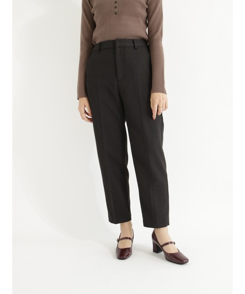 Te chichi(テチチ)の「ジャカードペンシルパンツ(その他パンツ・レディース・ブラック/マスタード・MEDIUM/SMALL)」の2枚目の写真