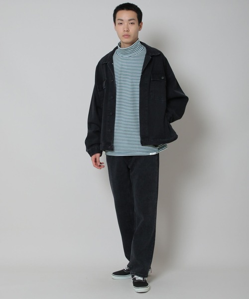 INFLATION(インフレーション)の「INFLATION/ソフトモックネック長袖TEE 2173070(Tシャツ/カットソー・メンズ・ブラック/ネイビー/ブルー/グリーン・LARGE/MEDIUM)」の9枚目の写真