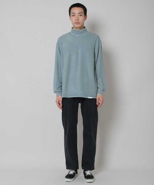 INFLATION(インフレーション)の「INFLATION/ソフトモックネック長袖TEE 2173070(Tシャツ/カットソー・メンズ・ブラック/ネイビー/ブルー/グリーン・LARGE/MEDIUM)」の11枚目の写真