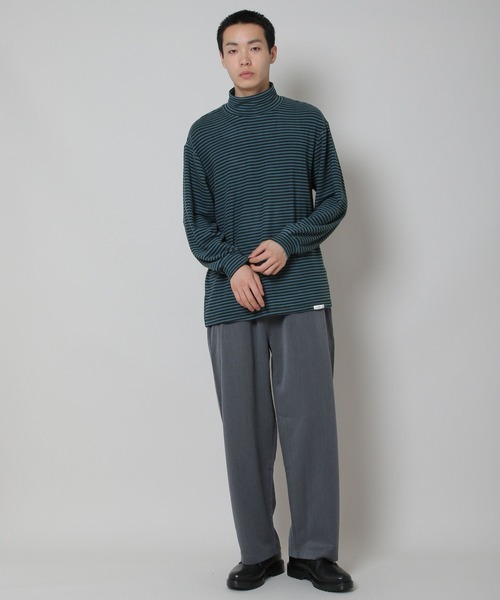 INFLATION(インフレーション)の「INFLATION/ソフトモックネック長袖TEE 2173070(Tシャツ/カットソー・メンズ・ブラック/ネイビー/ブルー/グリーン・LARGE/MEDIUM)」の13枚目の写真