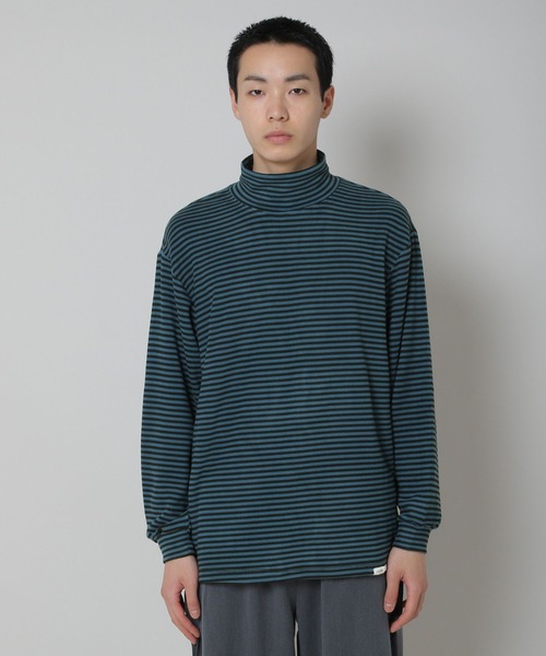 INFLATION(インフレーション)の「INFLATION/ソフトモックネック長袖TEE 2173070(Tシャツ/カットソー・メンズ・ブラック/ネイビー/ブルー/グリーン・LARGE/MEDIUM)」の16枚目の写真