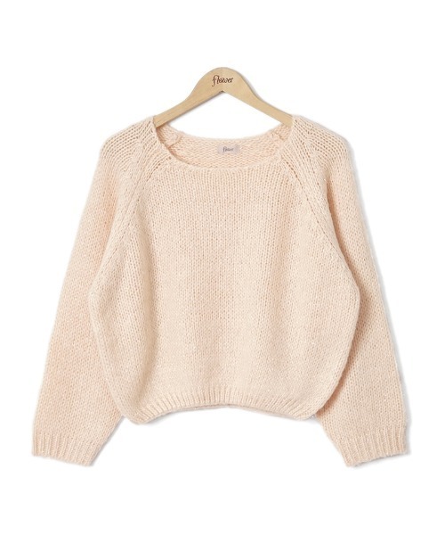 flower(フラワー)の「オーロラニットトップ2(ニット/セーター・レディース・アイボリー/ピンク/パープル・FREE)」の15枚目の写真