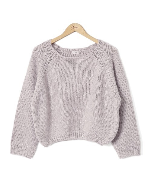 flower(フラワー)の「オーロラニットトップ2(ニット/セーター・レディース・アイボリー/ピンク/パープル・FREE)」の16枚目の写真