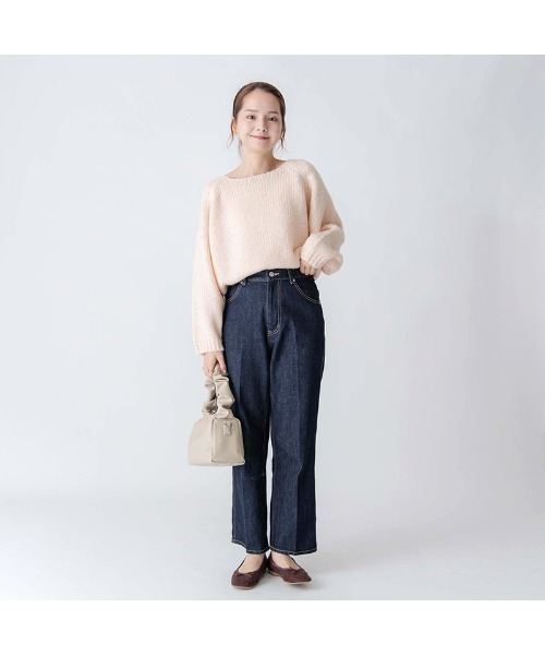 flower(フラワー)の「オーロラニットトップ2(ニット/セーター・レディース・アイボリー/ピンク/パープル・FREE)」の8枚目の写真