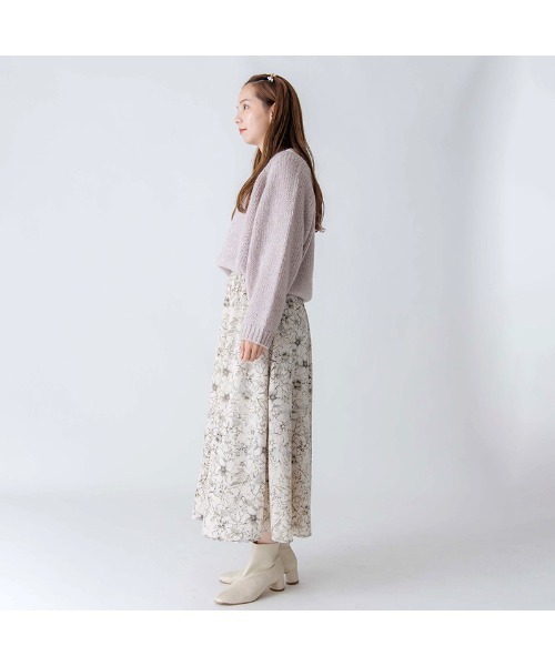 flower(フラワー)の「オーロラニットトップ2(ニット/セーター・レディース・アイボリー/ピンク/パープル・FREE)」の12枚目の写真