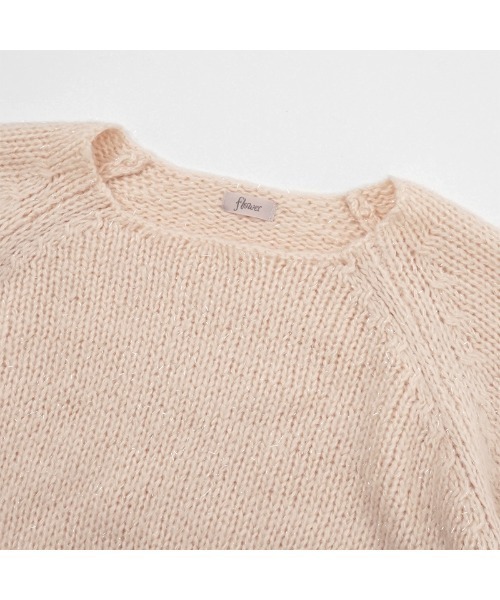 flower(フラワー)の「オーロラニットトップ2(ニット/セーター・レディース・アイボリー/ピンク/パープル・FREE)」の21枚目の写真