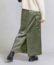 BEAUTY&YOUTH UNITED ARROWS | ヴィンテージライクサテン カーゴ スカート -ウォッシャブル-(スカート)
