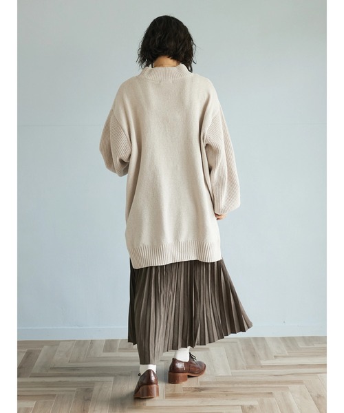 CRAFT STANDARD BOUTIQUE（クラフトスタンダードブティック）の「モールハイネックチュニック　◆（ニット/セーター・レディース・ライトグリーン/アイボリー/ライトパープル/ライトグレー・FREE）」の10枚目の写真