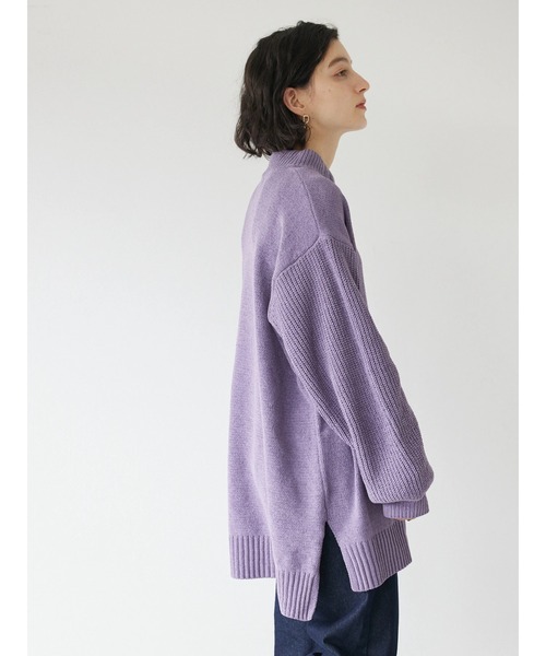 CRAFT STANDARD BOUTIQUE（クラフトスタンダードブティック）の「モールハイネックチュニック　◆（ニット/セーター・レディース・ライトグリーン/アイボリー/ライトパープル/ライトグレー・FREE）」の15枚目の写真