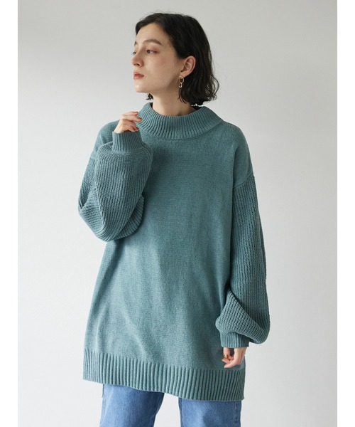 CRAFT STANDARD BOUTIQUE（クラフトスタンダードブティック）の「モールハイネックチュニック　◆（ニット/セーター・レディース・ライトグリーン/アイボリー/ライトパープル/ライトグレー・FREE）」の22枚目の写真