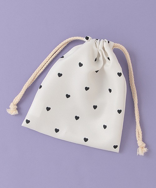 LOVETOXIC（ラブトキシック）の「ミニ巾着ポーチ（ポーチ・キッズ・ブラック/サックスブルー/オフホワイト/レッド/ラベンダー・FREE）」の9枚目の写真