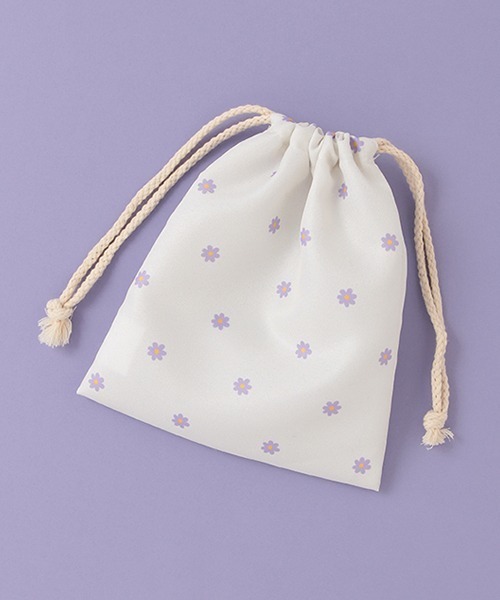 LOVETOXIC（ラブトキシック）の「ミニ巾着ポーチ（ポーチ・キッズ・ブラック/サックスブルー/オフホワイト/レッド/ラベンダー・FREE）」の12枚目の写真