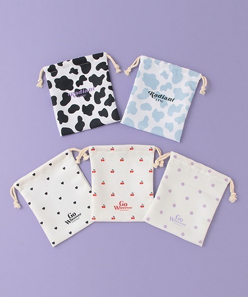 LOVETOXIC（ラブトキシック）の「ミニ巾着ポーチ（ポーチ・キッズ・ブラック/サックスブルー/オフホワイト/レッド/ラベンダー・FREE）」の19枚目の写真