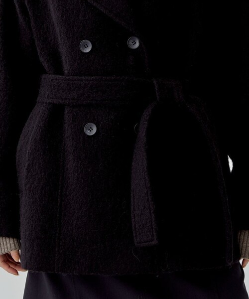 city（シティ）の「【CITY】カラーモヘアシャギーコート（チェスターコート・レディース・ブラック/ライトグリーン・1/2）」の11枚目の写真