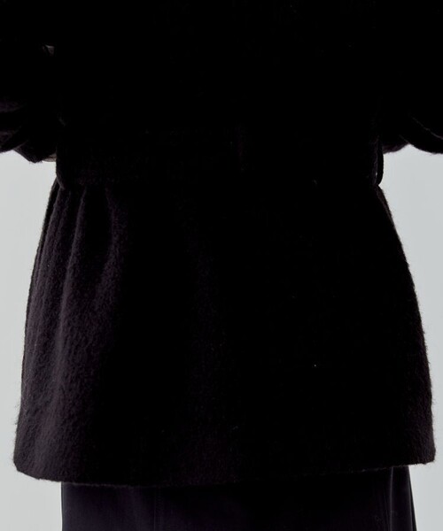 city（シティ）の「【CITY】カラーモヘアシャギーコート（チェスターコート・レディース・ブラック/ライトグリーン・1/2）」の13枚目の写真