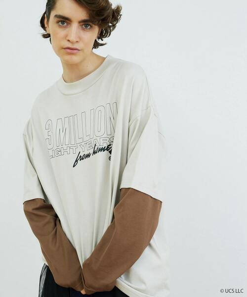 FRAPBOIS（フラボア）の「レイヤーカットソー（Tシャツ/カットソー・レディース・ベージュ・1/2）」の13枚目の写真