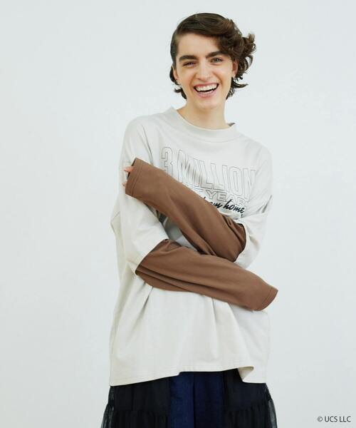 FRAPBOIS（フラボア）の「レイヤーカットソー（Tシャツ/カットソー・レディース・ベージュ・1/2）」の15枚目の写真