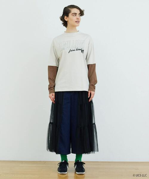 FRAPBOIS（フラボア）の「レイヤーカットソー（Tシャツ/カットソー・レディース・ベージュ・1/2）」の18枚目の写真