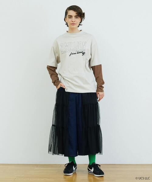 FRAPBOIS（フラボア）の「レイヤーカットソー（Tシャツ/カットソー・レディース・ベージュ・1/2）」の21枚目の写真