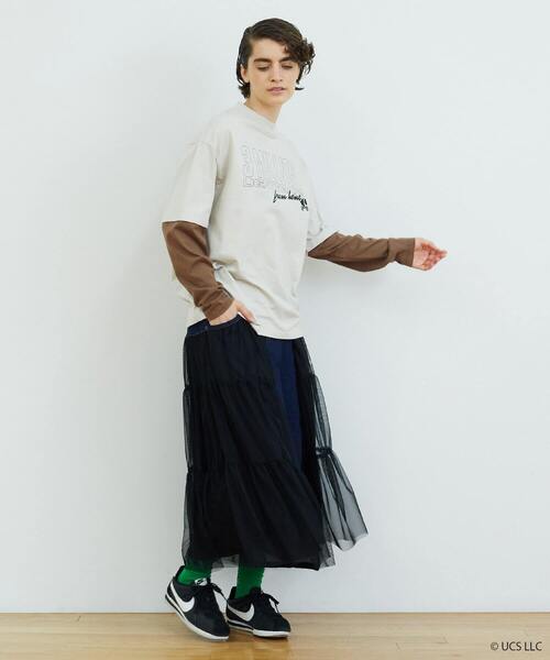 FRAPBOIS（フラボア）の「レイヤーカットソー（Tシャツ/カットソー・レディース・ベージュ・1/2）」の22枚目の写真