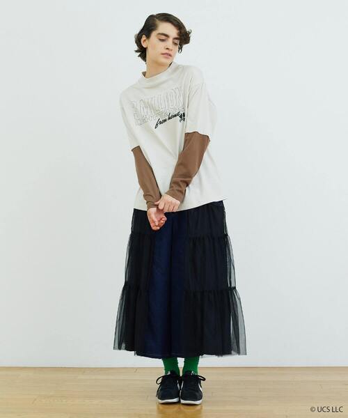 FRAPBOIS（フラボア）の「レイヤーカットソー（Tシャツ/カットソー・レディース・ベージュ・1/2）」の19枚目の写真