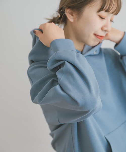 ITEMS URBANRESEARCH（アイテムズ アーバンリサーチ）の「ライトダンボールパーカー（パーカー・レディース・グレー系その他/ブラック/ブラウン/ブルー・FREE）」の10枚目の写真