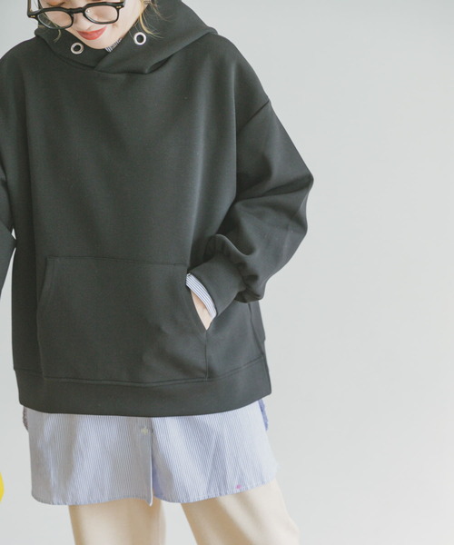 ITEMS URBANRESEARCH（アイテムズ アーバンリサーチ）の「ライトダンボールパーカー（パーカー・レディース・グレー系その他/ブラック/ブラウン/ブルー・FREE）」の19枚目の写真