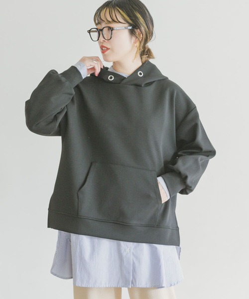 ITEMS URBANRESEARCH（アイテムズ アーバンリサーチ）の「ライトダンボールパーカー（パーカー・レディース・グレー系その他/ブラック/ブラウン/ブルー・FREE）」の20枚目の写真