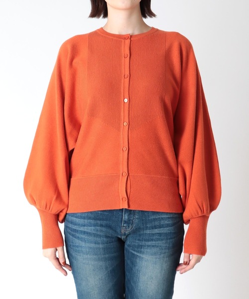 TITE IN THE STORE（ティテ　インザ　ストア）の「リブヨークドルマンスリーブニットカーディガン（カーディガン/ボレロ・レディース・ベージュ/ブラック/オレンジ/ブルー・38）」の14枚目の写真