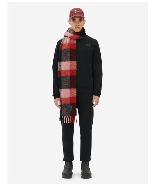 Maison Kitsune（メゾンキツネ）の「CHECK FRINGED SCARF