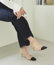 LE TALON | 6.5cmトゥキャップチュールパンプス(パンプス)