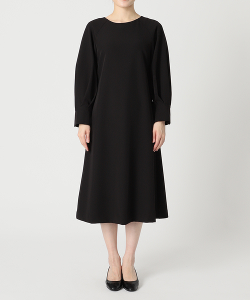 B.C STOCK（ベーセーストック）の「ダブルクロスボリュームスリーブワンピース（ワンピース・レディース・ブラック/ベージュ・FREE）」の16枚目の写真