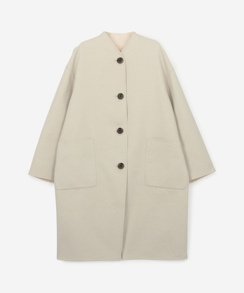 LE GLAZIK ルグラジック ウール リバーシブル カラーレスコート LE GLAZIK（ルグラジック）の「LE GLAZIK/ル グラジック リバーシブル