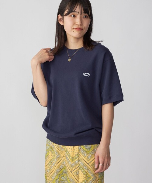 PENNEYS(ぺニーズ)の「*【SHIPS別注】PENNEYS: FOX ロゴ ワッペン ショートスリーブ スウェット 23SS(Tシャツ/カットソー・メンズ・オフホワイト/グレー/ネイビー/ロイヤルブルー・SMALL/MEDIUM/LARGE/X-LARGE)」の3枚目の写真