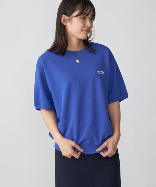 PENNEYS(ぺニーズ)の「*【SHIPS別注】PENNEYS: FOX ロゴ ワッペン ショートスリーブ スウェット 23SS(Tシャツ/カットソー・メンズ・オフホワイト/グレー/ネイビー/ロイヤルブルー・SMALL/MEDIUM/LARGE/X-LARGE)」の4枚目の写真