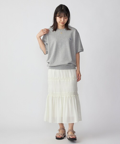 PENNEYS(ぺニーズ)の「*【SHIPS別注】PENNEYS: FOX ロゴ ワッペン ショートスリーブ スウェット 23SS(Tシャツ/カットソー・メンズ・オフホワイト/グレー/ネイビー/ロイヤルブルー・SMALL/MEDIUM/LARGE/X-LARGE)」の7枚目の写真